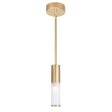 Cwi Lighting Pipes 1 Light Mini Pendant With Sun Gold Finish 1221P5-1-625